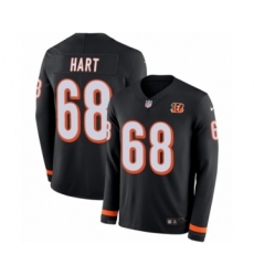 Youth Nike Cincinnati Bengals #68 Bobby Hart Limited Black Therma Long Sleeve NFL Jersey