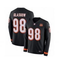 Men's Nike Cincinnati Bengals #98 Ryan Glasgow Limited Black Therma Long Sleeve NFL Jersey