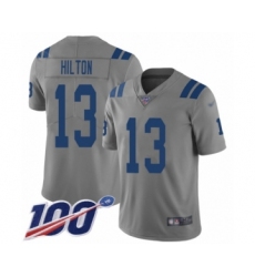 Youth Indianapolis Colts #20 Jordan Wilkins Limited Gray Inverted Legend 100th Season Football Jersey