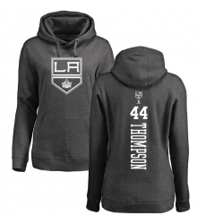 NHL Women's Adidas Los Angeles Kings #44 Nate Thompson Charcoal One Color Backer Pullover Hoodie