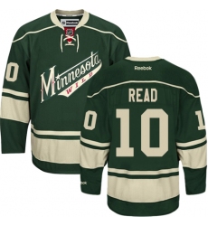 Youth Reebok Minnesota Wild #10 Matt Read Premier Green Third NHL Jersey