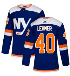Youth Adidas New York Islanders #40 Robin Lehner Premier Blue Alternate NHL Jersey