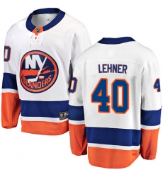 Youth New York Islanders #40 Robin Lehner Fanatics Branded White Away Breakaway NHL Jersey