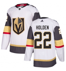 Youth Adidas Vegas Golden Knights #22 Nick Holden Authentic White Away NHL Jersey