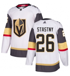 Men's Adidas Vegas Golden Knights #26 Paul Stastny Authentic White Away NHL Jersey