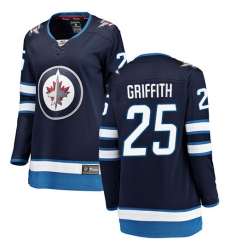 Women's Winnipeg Jets #25 Seth Griffith Fanatics Branded Navy Blue Home Breakaway NHL Jersey