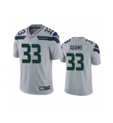 Men's Jamal Adams Seattle Seahawks #33 Gray Vapor Limited Jersey