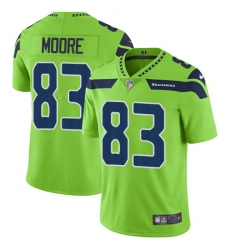 Men's Nike Seattle Seahawks #83 David Moore Elite Green Rush Vapor Untouchable NFL Jersey