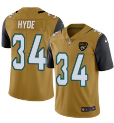 Youth Nike Jacksonville Jaguars #34 Carlos Hyde Limited Gold Rush Vapor Untouchable NFL Jersey