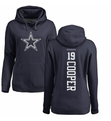 NFL Women's Nike Dallas Cowboys #19 Amari Cooper Navy Blue Backer Pullover Hoodie