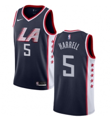 Women's Nike Los Angeles Clippers #5 Montrezl Harrell Swingman Navy Blue NBA Jersey - City Edition