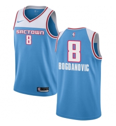 Men's Nike Sacramento Kings #8 Bogdan Bogdanovic Swingman Blue NBA Jersey - 2018 19 City Edition