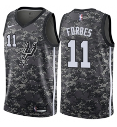 Youth Nike San Antonio Spurs #11 Bryn Forbes Swingman Camo NBA Jersey - City Edition