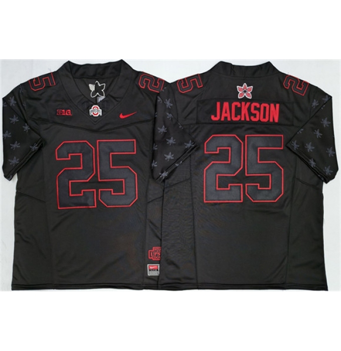 Men's Ohio State Buckeyes #25 Lamar Bo Jackson Black 2025 F.U.S.E. Limited Stitched Jersey