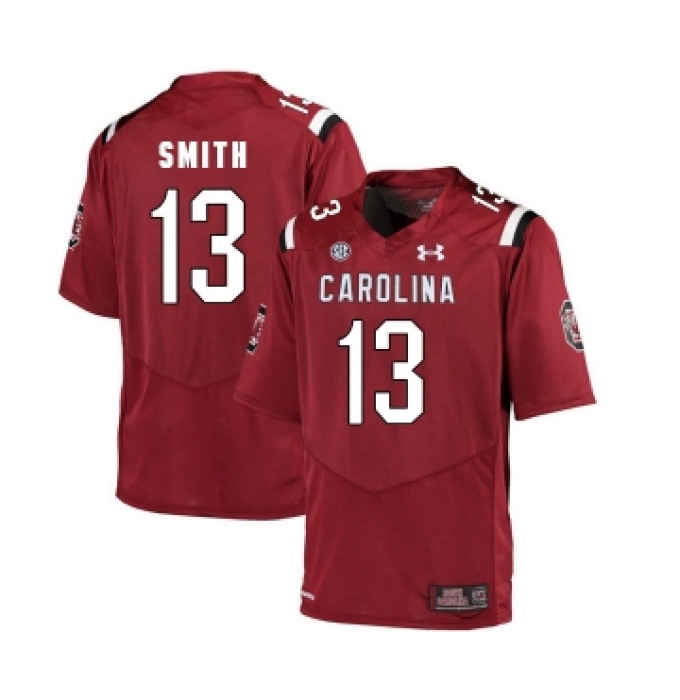 South Carolina Gamecocks 13 Shi Smith Red College Football Jersey
