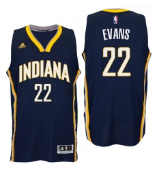 Indiana Pacers #22 Jeremy Evans 2016 Road Navy New Swingman Jersey
