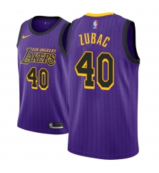 Men NBA 2018-19 Los Angeles Lakers #40 Ivica Zubac City Edition Purple Jersey
