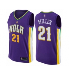 Youth New Orleans Pelicans #21 Darius Miller Swingman Purple Basketball Jersey - City Edition