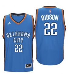 Men's Oklahoma City Thunder #22 Taj Gibson adidas Light Blue Player Swingman Jersey