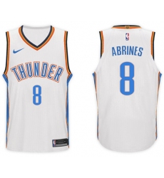 Nike NBA Oklahoma City Thunder #8 Alex Abrines Jersey 2017-18 New Season White Jersey
