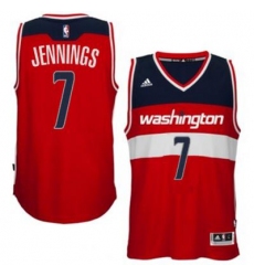 adidas Washington Wizards #7 Brandon Jennings Red Swingman Road Jersey