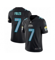 Men's Jacksonville Jaguars #7 Nick Foles Limited Black Rush Impact Football Jersey