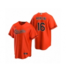 Men's Baltimore Orioles #16 Trey Mancini Nike Orange 2020 Replica Alternate Jersey