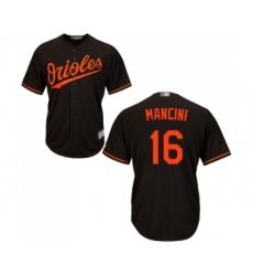 Men's Baltimore Orioles #16 Trey Mancini Replica Black Alternate Cool Base Baseball Jersey