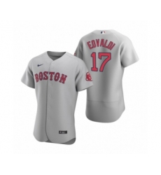 Men's Boston Red Sox #17 Nathan Eovaldi Nike Gray Authentic Road Jersey