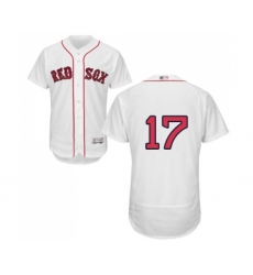 Men's Boston Red Sox #17 Nathan Eovaldi White Home Flex Base Authentic Collection Baseball Jersey