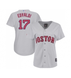 Women's Boston Red Sox #17 Nathan Eovaldi Replica Grey Road Baseball Jersey