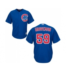 Youth Chicago Cubs #59 Kendall Graveman Authentic Royal Blue Alternate Cool Base Baseball Jersey