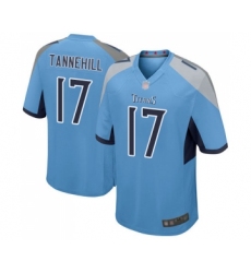 Men's Tennessee Titans #17 Ryan Tannehill Game Light Blue Alternate Football Jersey