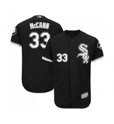 Men's Chicago White Sox #33 James McCann Black Alternate Flex Base Authentic Collection Baseball Jersey