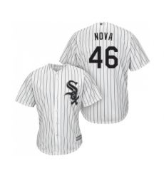 Youth Chicago White Sox #46 Ivan Nova Replica White Home Cool Base Baseball Jersey