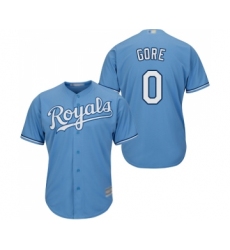 Youth Kansas City Royals #0 Terrance Gore Replica Light Blue Alternate 1 Cool Base Baseball Jersey