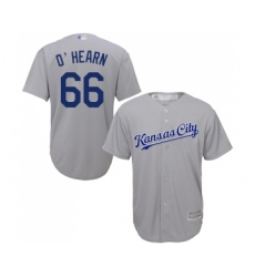 Youth Kansas City Royals #66 Ryan O Hearn Replica Grey Road Cool Base Baseball Jersey