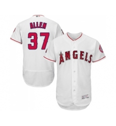 Men's Los Angeles Angels of Anaheim #37 Cody Allen White Home Flex Base Authentic Collection Baseball Jersey