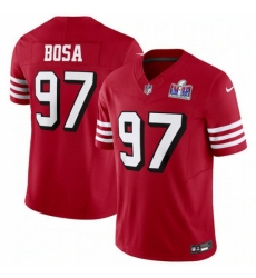 Men's San Francisco 49ers #97 Nick Bosa New Red 2023 F U S E Vapor Untouchable Limited Stitched Football 2024 Super Bowl LVIII Jersey