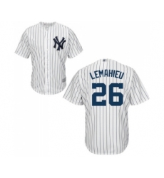 Men's New York Yankees #26 DJ LeMahieu Replica White Home Baseball Jersey
