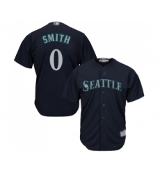 Men's Seattle Mariners #0 Mallex Smith Replica Navy Blue Alternate 2 Cool Base Baseball Jersey