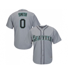 Youth Seattle Mariners #0 Mallex Smith Replica Grey Road Cool Base Baseball Jersey
