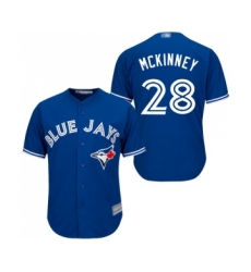Men's Toronto Blue Jays #28 Billy McKinney Replica Blue Alternate Baseball Jersey