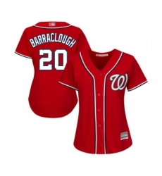 Women's Washington Nationals #20 Kyle Barraclough Replica Red Alternate 1 Cool Base Baseball Jersey