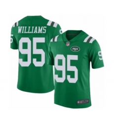 Men's New York Jets #95 Quinnen Williams Limited Green Rush Vapor Untouchable Football Jersey