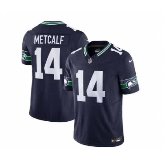 Men's Nike Seattle Seahawks #14 DK Metcalf 2023 F.U.S.E. Navy Limited Football Stitched Jersey Men's Nike Seattle Seahawks #14 DK Metcalf 2023 F.U.S.E. Navy Limited Football Stitched Jersey