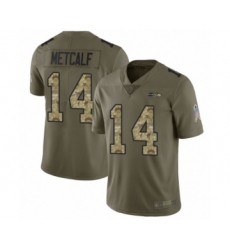 Men's Seattle Seahawks #14 D.K. Metcalf Limited Olive Camo 2017 Salute to Service Football Jersey Men's Seattle Seahawks #14 D.K. Metcalf Limited Olive Camo 2017 Salute to Service Football Jersey