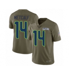 Youth Seattle Seahawks #14 D.K. Metcalf Limited Olive 2017 Salute to Service Football Jersey Youth Seattle Seahawks #14 D.K. Metcalf Limited Olive 2017 Salute to Service Football Jersey