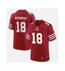 Men's San Francisco 49ers #18 Mitch Wishnowsky 2022 Red Vapor Untouchable Stitched Football Jersey