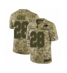 Youth Buffalo Bills #28 Frank Gore Limited Camo 2018 Salute to Service Football Jersey